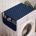 Lunarable Floral Washing Machine Organizer, Design of Monotone Daisy by Lunarable