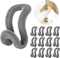 Mlici Velvet Clothes Hanger Connector Hooks by Mlici