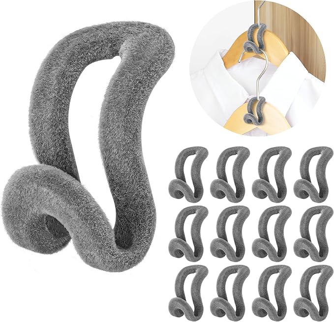 Mlici Velvet Clothes Hanger Connector Hooks by Mlici