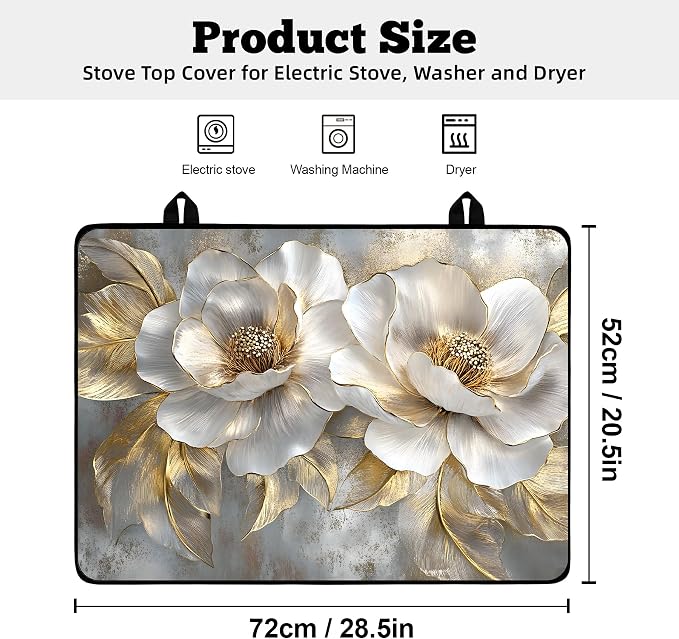 Multi-Design Stove Top Cover for Glass/Electric Stoves - Image 2