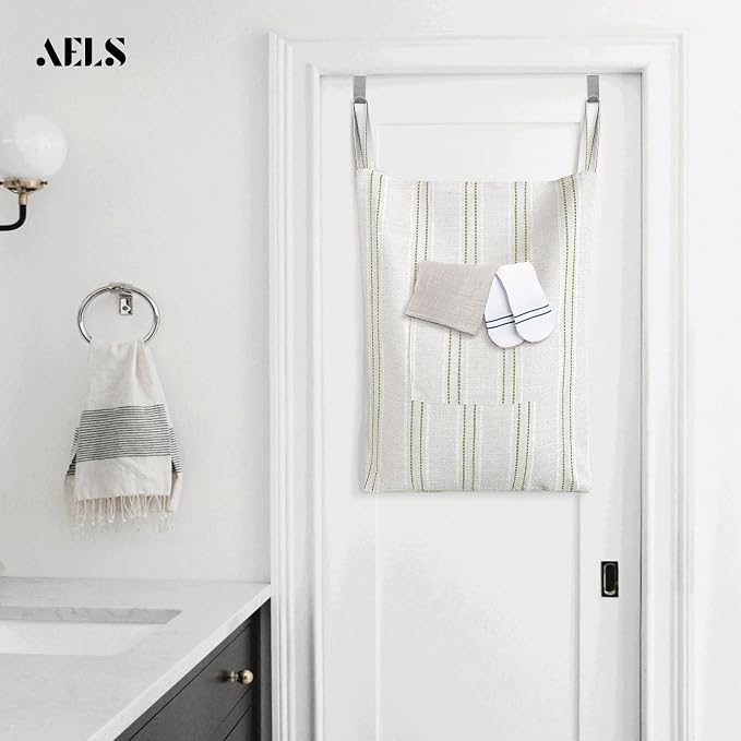 AELS Farmhouse Hanging Laundry Hamper - Image 6