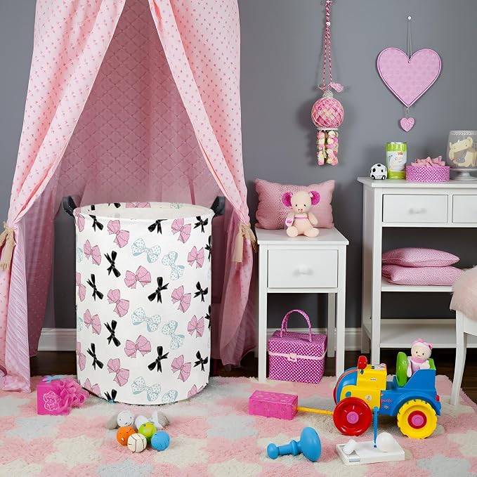 HIYAGON Butterfly Baby Laundry Basket Baby Hamper - Image 4