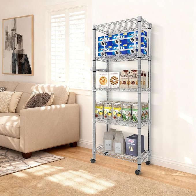 61-Inch Metal Storage Rack - Image 2