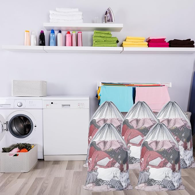 Berlune Large Mesh Laundry Bags, 24 x 36 Inch Bulk Wash Set - Image 5