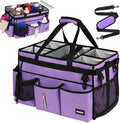Large Cleaning Caddy Bag With Detachable Divider, Caddy Organizer With Handle by TWINDLE
