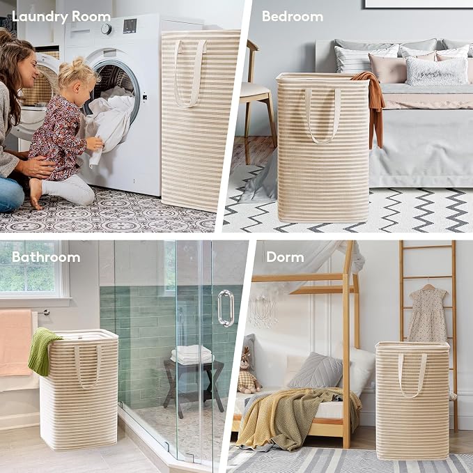 Lifewit 3 Pack Laundry Basket 80L Each, Collapsible Clothes Hamper - Image 5