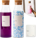 KIVY Glass Laundry Detergent Dispenser + Labels Glass Jars by KIVY