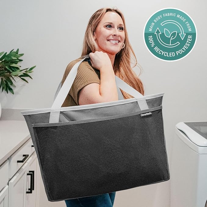 CleverMade Collapsible Tote Basket MAX – Extra Large Foldable Carry-All Storage - Image 7