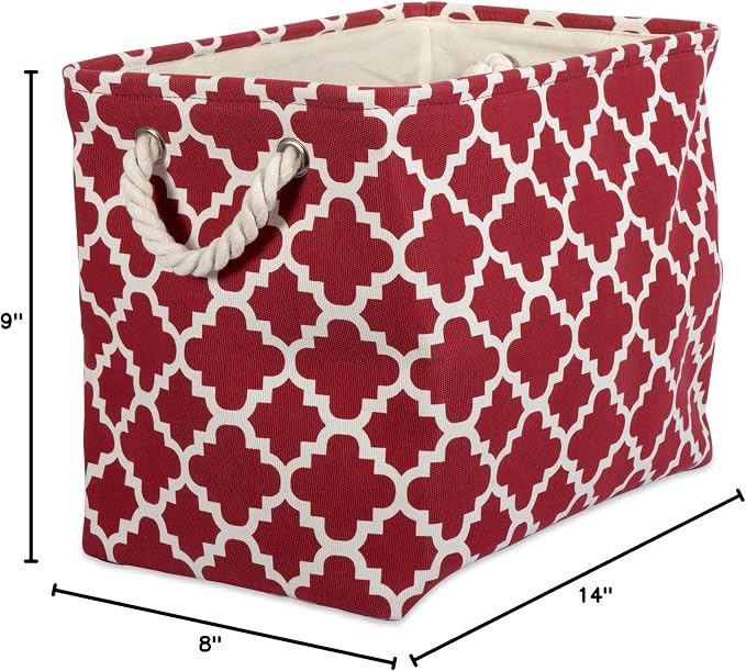 DII Polyester Container with Handles, Lattice Storage Bin - Image 11