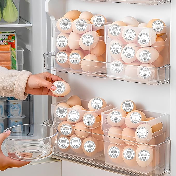 500 Pcs 2 Inch Farm Fresh Eggs Carton Labels Self-Adhesive Unwashed Stickers - Image 5