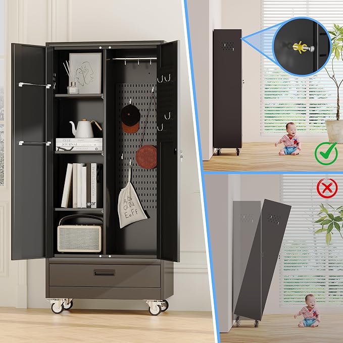 Broom Closet Storage Cabinet - Image 5