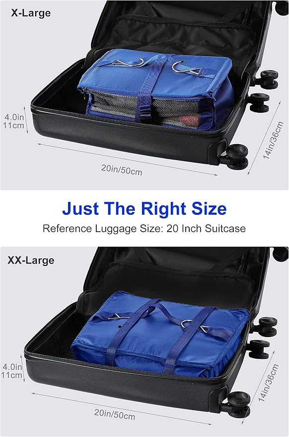 ELEZAY Hanging Packing Cubes Portable Closet 3-Shelf Travel Collapsible - Image 5