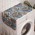 Ambesonne Asian Washing Machine Organizer, Vintage Eastern Abstract Floral by Ambesonne