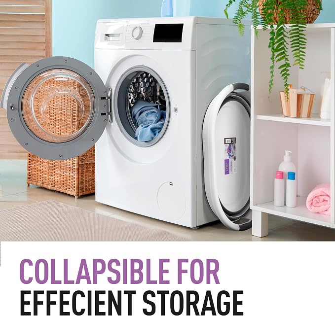 Collapsible Laundry Basket Holder, Clothing Storage, Picnic Collapsible Bin - Image 8