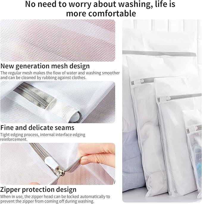 10 Pack Mesh Laundry Bags for Delicates - Image 4