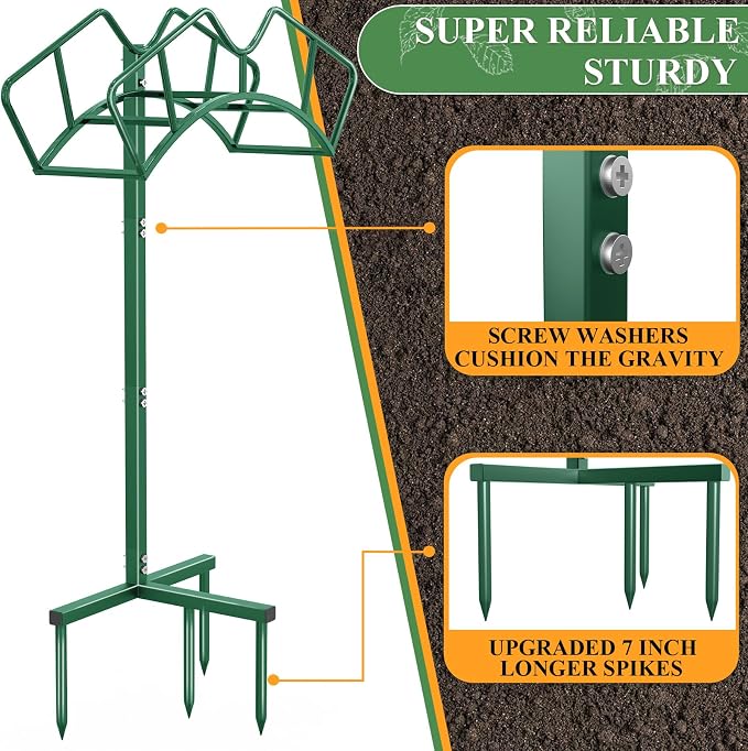Super Stable Garden Hose Holder, Detachable Water Hose Holders, Hose Storage - Image 5