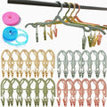24 PCS Travel Hangers, Portable Folding Clothes Hangers by smilixin