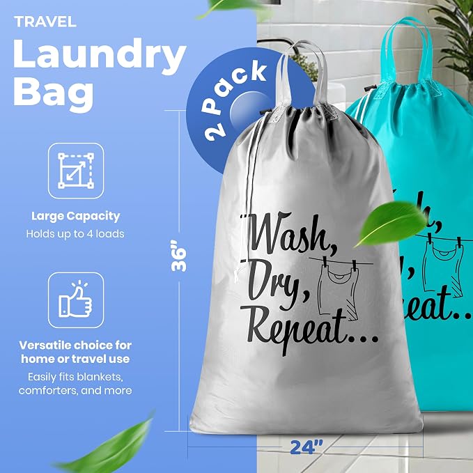 Extra Large Travel Laundry Bag - Image 2