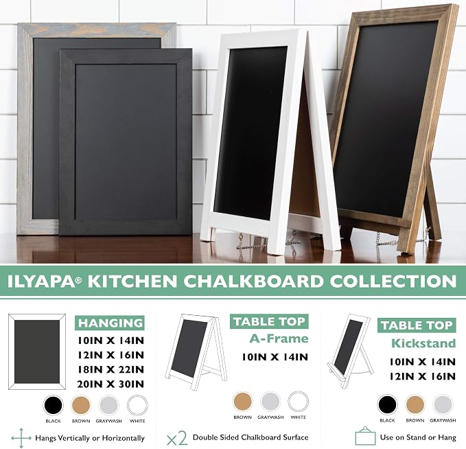 Ilyapa Rustic Wooden Magnetic Kitchen Chalkboard Sign - Image 7