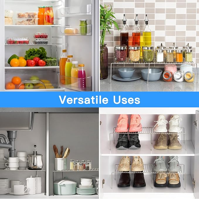 Tomorotec Space-Saving Stainless Steel Storage Rack, 12.8-22.8 in, Versatile - Image 2