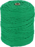 HARFINGTON Natural Macrame Cord 3mm x 328 Yards 4 Strand Twisted Cotton Macrame by HARFINGTON