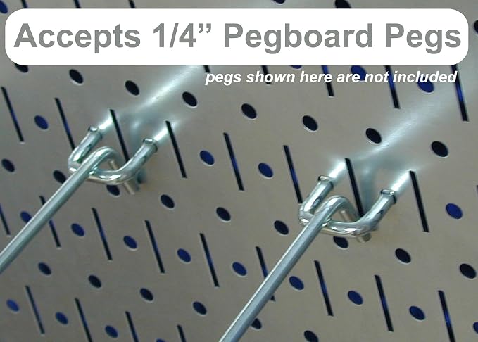 Wall Control Pegboard Organizer 4 ft. Metal Pegboard Standard Tool Storage Kit - Image 5