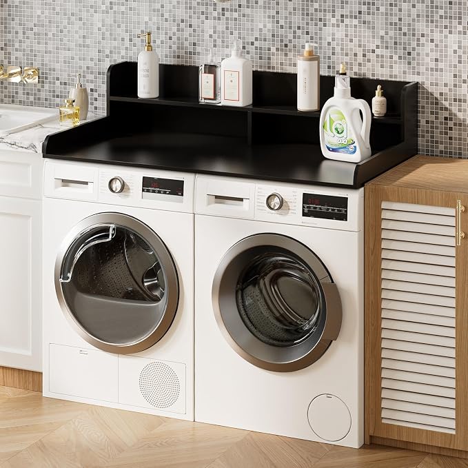 2-Tier Washer Dryer Countertop, Laundry Room Organization and Storage, 27.6" x - Image 6