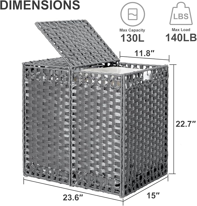 130L Foldable Laundry Hamper - Image 3