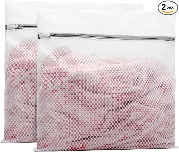 Muchfun 2Pcs Durable Honeycomb Mesh Laundry Bags by Muchfun