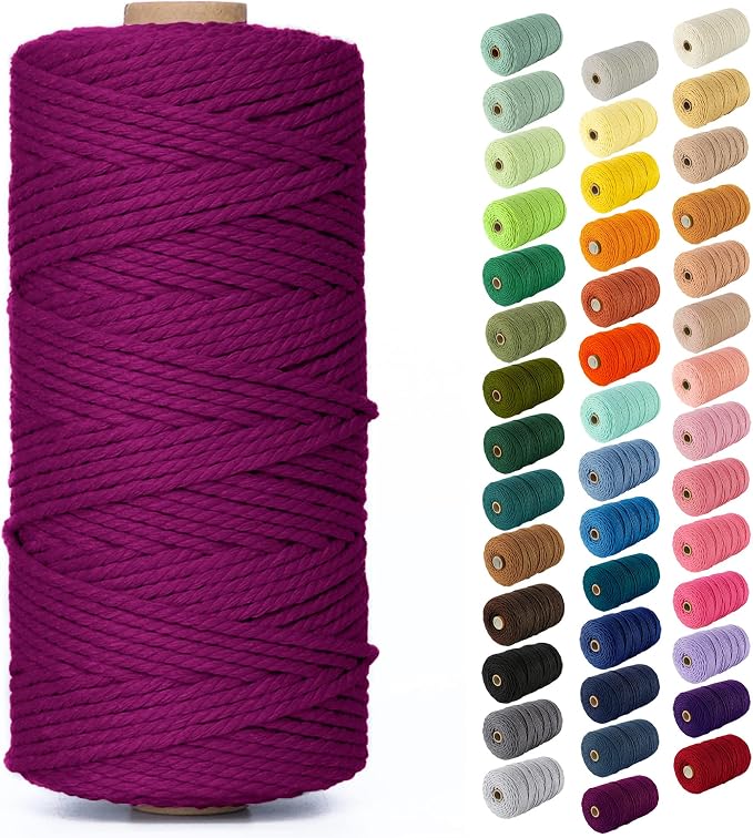 Nook Theory Macrame Cord - 3mm 109 Yards Cotton Rope by NookTheory