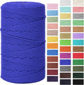 Macrame Cord 3mm x 164yd | 100% Natural Cotton Macrame Rope | 4 Strand Twisted by MacraBoho