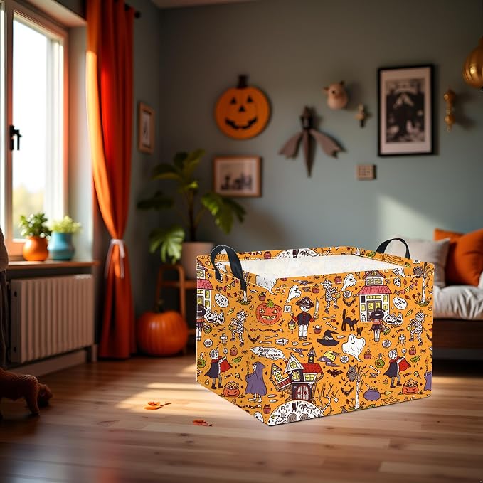 HIYAGON Rectangular Halloween Basket - Image 2