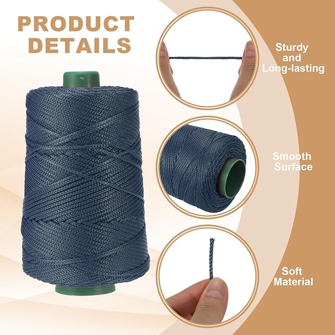 YELARXI Polyester Macrame Cord, 3mm x 219 Yards Polypropylene Macrame Cords - Image 3