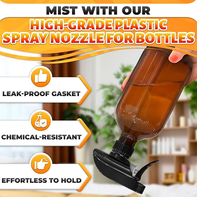 4Pcs Spray Nozzle for Bottles – Spray Bottle Nozzle Replacement for Restoring - Image 3