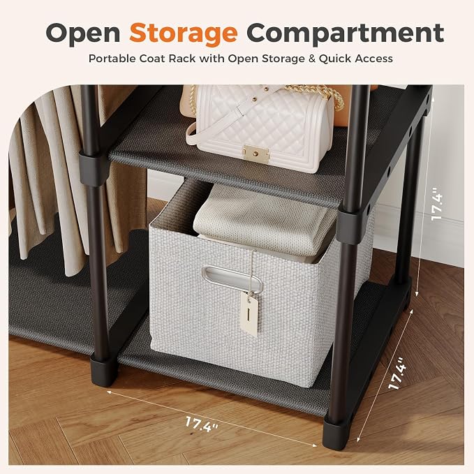 NEWBULIG Portable Fabric Clothes Rack - Image 5