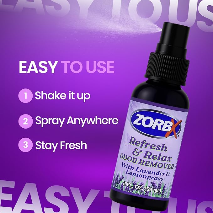 ZORBX Refresh & Relax 2 Oz Odor Remover Spray - Image 2