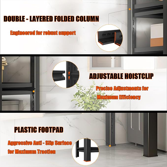 Over Washer and Dryer Shelves, 5 Tier Expandable Washer and Dryer rack - Image 5
