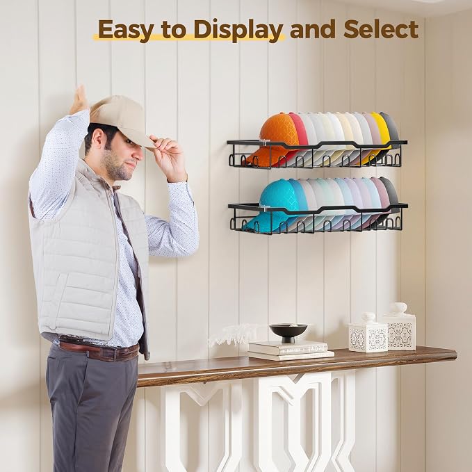 Nicetree Hat Racks for Baseball Caps Wall - Image 5