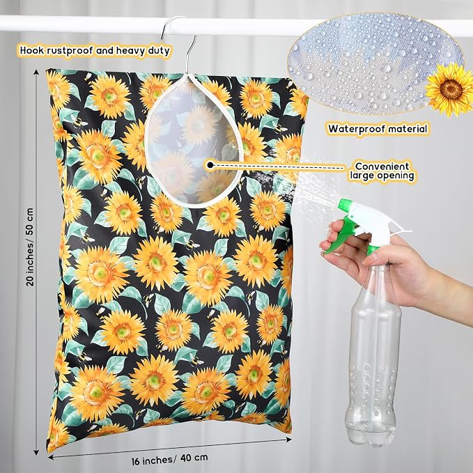 2 Pcs Extra large 20 x 16 Inch Clothespin Bag - Image 2