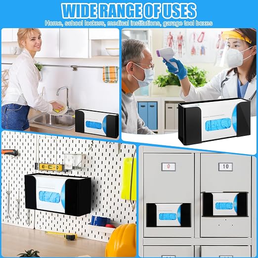 Leinuosen Magnetic Glove Dispenser Acrylic Glove Box Holder Acrylic Kitchen Rack - Image 5
