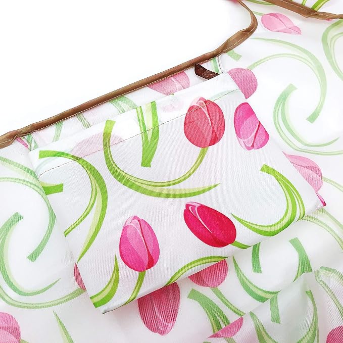 allydrew Large Foldable Tote Nylon Reusable Grocery Bags - Image 4