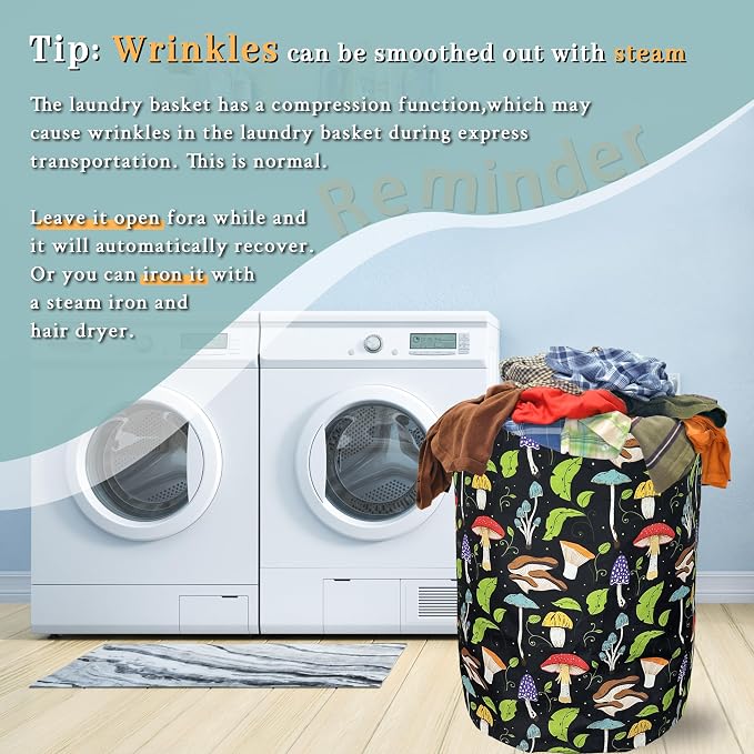 Mushroom Laundry Basket Foldable - Image 7