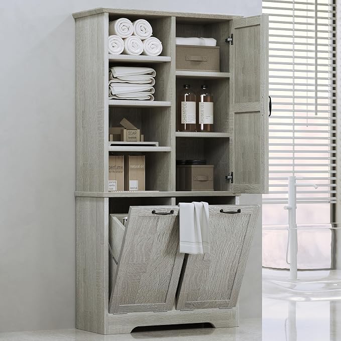 68" Tall Bathroom Storage Cabinet - Image 3