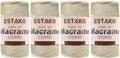 Estako 2 mm PP Polyester Macrame Cord 100% Polypropylene Perfect Supplies by Estako