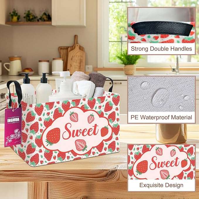 Rectangular Storage Basket Fabric Organizer Bin - Image 6