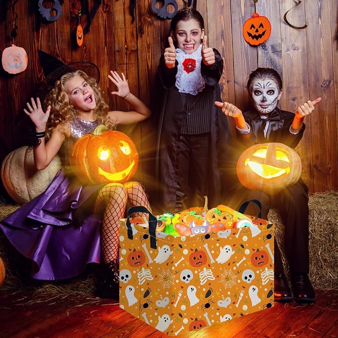 Rectangular Halloween Basket, Trick or Treat Basket - Image 4