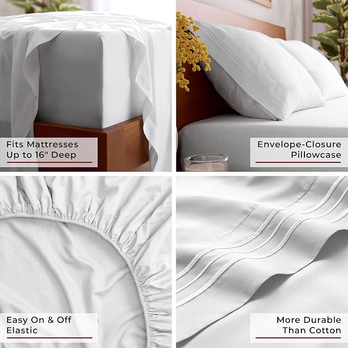 Mellanni Split King Sheet Set - Image 5