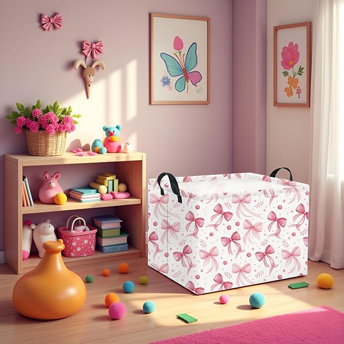 HIYAGON Rectangular Pink Basket - Image 5