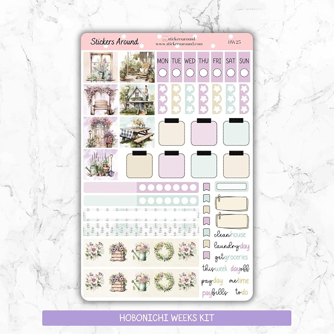 Rustic Spring - Weekly Planner Stickers - Image 2