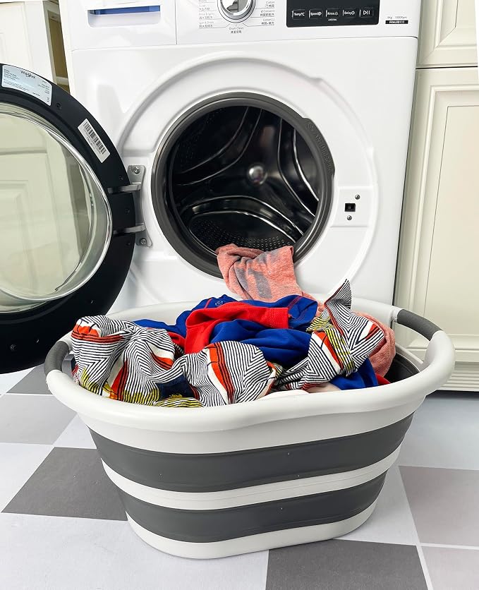 SAMMART 36L Collapsible Plastic Laundry Basket - Image 8